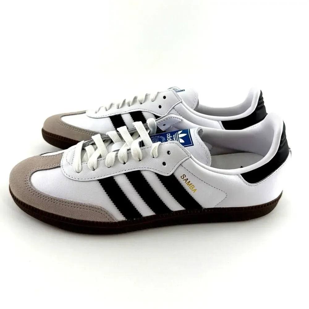 Adidas Women's Cloud White Core Clear Granite Samba Original Shoes Size 10.5